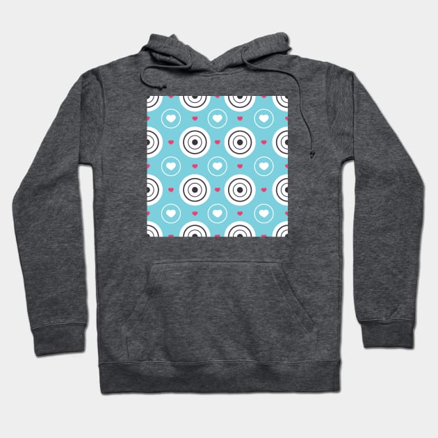 Circles__and_WhiteHeartsPattern Hoodie by Nataliia1112